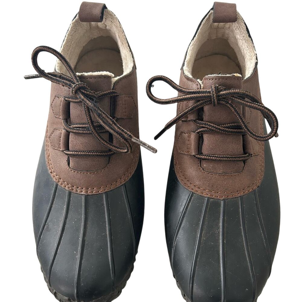 JBU by Jambu Women’s Glenda Black and Brown Waterproof Duck Shoes